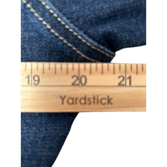 Riders Lee Denim Jacket Size L Indigo Hand Painted Creation of Adam Art to Wear - Picture 9 of 11